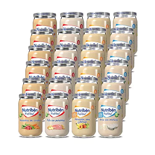 Nutribén Pack de Potitos en Sabores Variados - desde los 6 meses - 24 x 235g