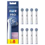 Oral-B Pro Sensitive Clean Cabezales de Recambio, Pack de 8 Unidades