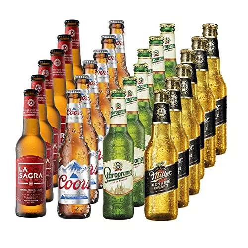 Pack Cerveza Lagers del Mundo - Pack de 24 botellas de 330 ml - Total: 7920 ml