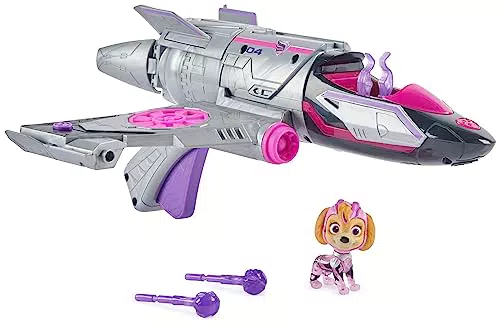 Patrulla Canina - LA SUPERPELÍCULA - Avión Transformable con Figura de Skye Patrulla Canina - con Luces y Sonidos - 6067498 - Juguetes Niños 3 Años +