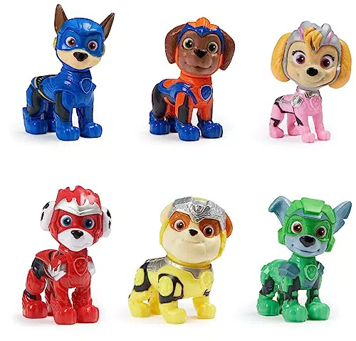 Paw Patrol Patrulla Canina - LA SUPERPELÍCULA - Pack DE Regalo DE Figuras DE Juguete LA Patrulla Canina - con 6 Figuras de Acción Coleccionables - 6067029 - Juguetes Niños 3 Años +