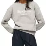 Pepe Jeans Nanette N Sweatshirt, Gris, XL para Mujer