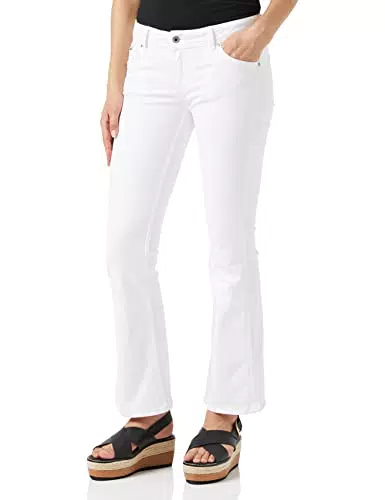Pepe Jeans New Pimlico, Jeans Mujer, Blanco