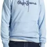 Pepe Jeans Ryan Hoodie Sweatshirt, Blue, S Hombre