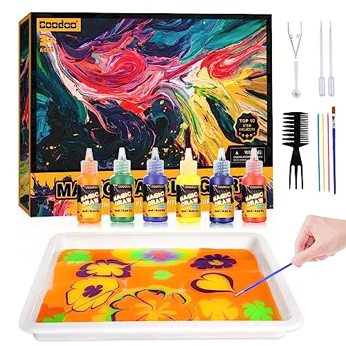 Pintura de mármol de agua, kits de manualidades, regalos ideales para niños a partir de 6 años