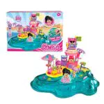 Pinypon - Beach, Playset de juego de playa con accesorios para deporte como surf y animalitos