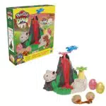 Play- Doh - Volcán Isla Lava Bones con masa HydroGlitz de Play-Doh Slime - Habsro F1500RC0
