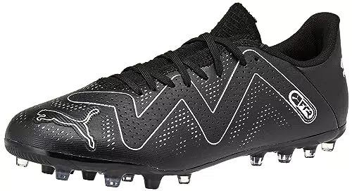 PUMA Future Play MG, Zapatillas de fútbol Hombre, Negro Plata