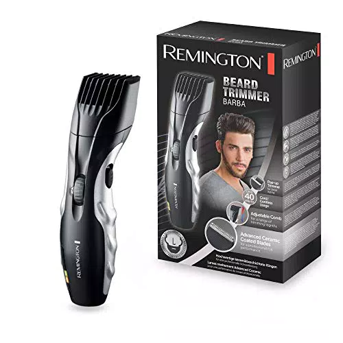 Remington Recortadora de Barba Ceramic Beard, Barbero con Cable e Inalámbrico