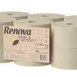 Renova Papel Higiénico Jumbo Love&Action, 12 Rollos Premium de 90 metros