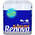 Renova Papel Higiénico Super Duplo, 60 Rollos Dobles equivalentes a 120 Rollos Estándar