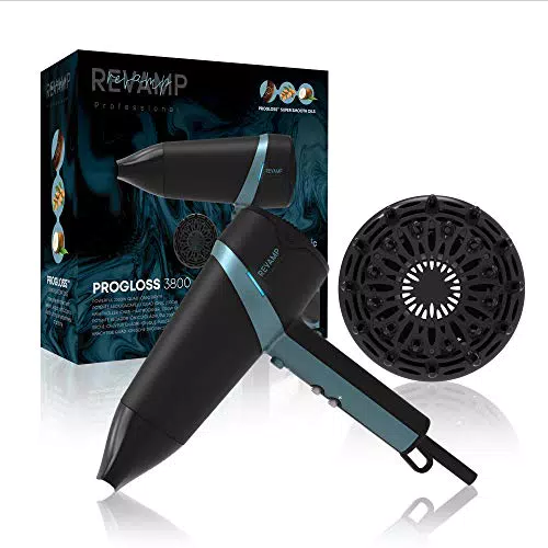 Revamp Progloss Quad Ionic 3800 Secador de Pelo Iónico Profesional con Concentrador y Difusor