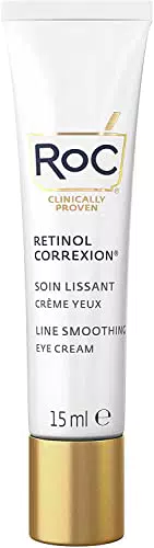RoC - Retinol Correxion Suavizado de Líneas Crema Contorno de Ojos - Reduce Visiblemente la Hinchazón y las Ojeras - Antiarrugas y Antiedad - 15 ml