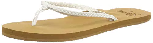 Roxy Costas, Zapatos de Playa y Piscina Mujer, Blanco