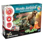 Science4you - Mundo Jurasico para Niños - Juego Paleontologia con 12 Experimentos: Kit Excavacion con Fosiles de Dinosaurios y Volcán para Niños