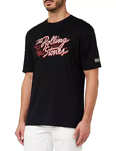 Springfield Camiseta, Negro, M para Hombre