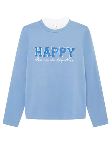 Springfield Sudadera, Azul Claro, S para Mujer