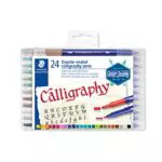 STAEDTLER Design Journey 3005 TB24. Rotuladores para lettering de doble punta. Caja con 24 marcadores de colores variados