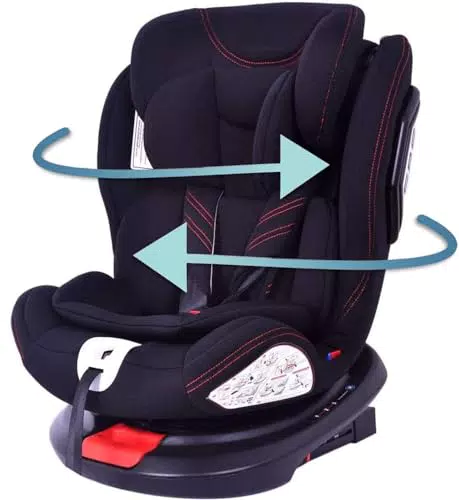 Star Ibaby - Silla de coche grupo 0+/1/2/3, Isofix rotación 360º
