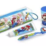 Super Mario Set Infantil De Higiene Dental con Neceser