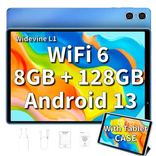 TECLAST P26T Tablet 10 Pulgadas, 8GB RAM+128GB ROM, Tablet con Funda