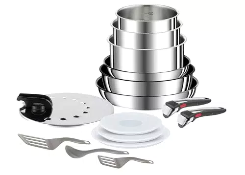 Tefal Ingenio Preference On Batería de cocina de 15 piezas