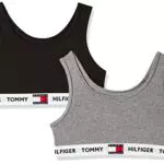 Tommy Hilfiger 2p Bralette 345 Sujetador, Opaco, Gris