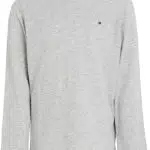 Tommy Hilfiger Niño Camiseta Manga Larga Básica, Gris