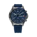 Tommy Hilfiger Reloj Analógico de Cuarzo multifunción para hombre con Correa en silicona Azul Marino - 1791721