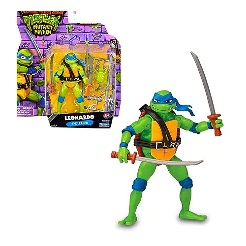 TORTUGAS NINJA - Figura Básica Leonardo, Figura de acción articulada