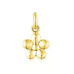 TOUS Colgante flor con baño de oro 18kt sobre plata Fragile Nature