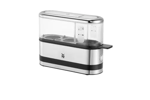 WMF Kitchenminis - Cocedor de 2 Huevos, 250 W, Acabados de Acero Inoxidable de Cromargan Mate