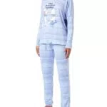 Women'secret Juego de Pijama, Estampado Azul, XL para Mujer