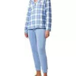 Women'secret Juego de Pijama, Estampado en Azul, M para Mujer