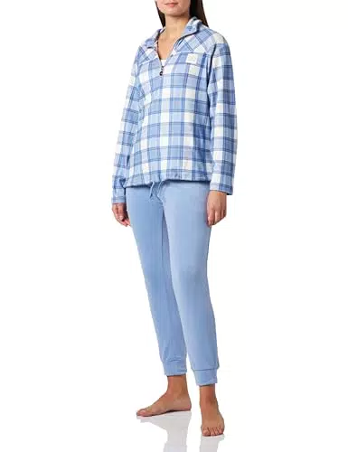 Women'secret Juego de Pijama, Estampado en Azul, M para Mujer