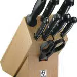 ZWILLING Bloque de cuchillos, 9 piezas, Bloque de madera