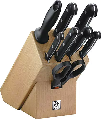 ZWILLING Bloque de cuchillos, 9 piezas, Bloque de madera
