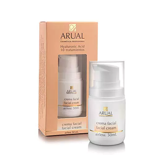 ARUAL Ácido Hialurónico Crema Facial, 10 tratamientos 50 Mililitros