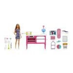 Barbie Cosa de dos Malibú con pastelería Muñeca rubia con set de juego