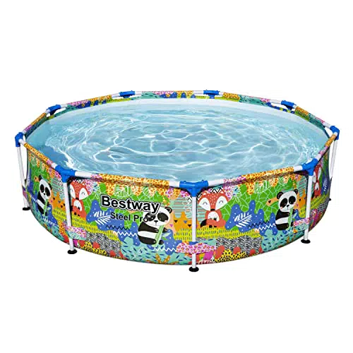 Bestway - Piscina Redonda Animales, Estructura Metalica