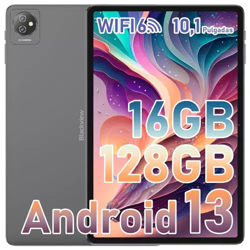Blackview Tablet 10 Pulgadas Tab70 WiFi Android 13 Tablet 16GB+128GB/2TB SD