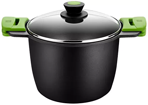 Bra Prior - Olla Alta con Tapa de Cristal y Asas de Silicona