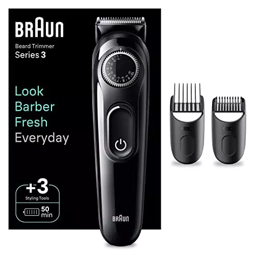 Braun Recortadora De Barba Series 3, Máquina Cortar Pelo
