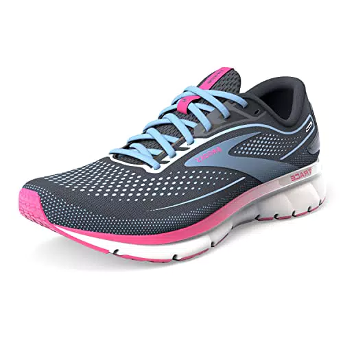 Brooks Trace 2, Zapatillas para Correr Mujer, Ebony Open Air Lilac Rose