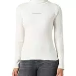 Calvin Klein Jeans Cuello Enrollado de canalé monológico L/S
