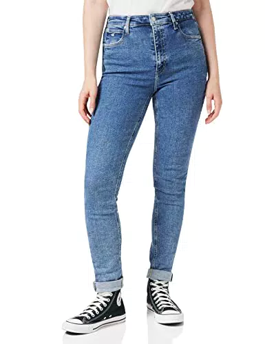 Calvin Klein Jeans High Rise Skinny Jeans, Denim Medium