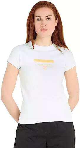 Calvin Klein Jeans Stripe Logo Modern Straight Tee, Mujer