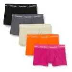 Calvin Klein Low Rise Trunk 5Pk, Hombre, Fl/Irn Gte/Bl/Eclps/Festivl Fsc