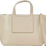 Calvin Klein Mujer Bolso Tote mediano, Marfil, Talla Única
