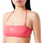 Calvin Klein Mujer Parte Superior de Bikini Bandeau con Relleno